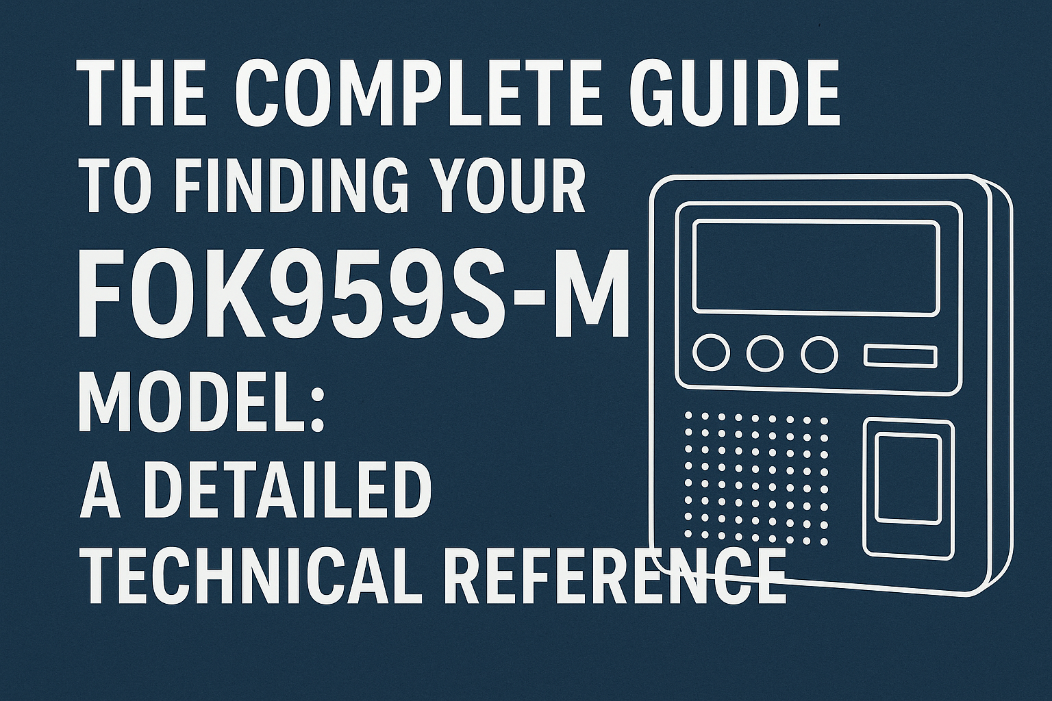 Finding FOK959S-M Model