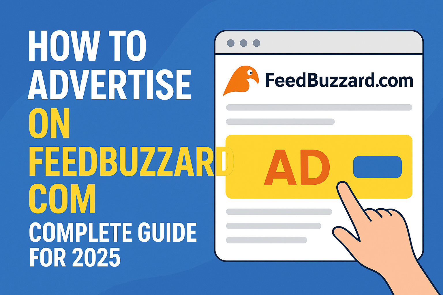 How to Advertise on FeedBuzzard
