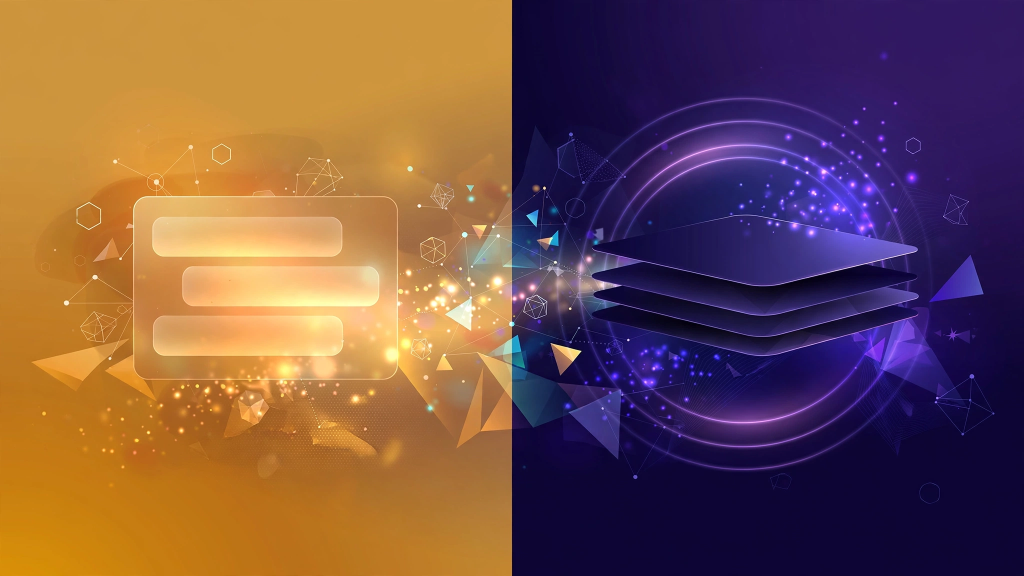 Illustration comparing ChatGPT Pro vs Plus plan tiers — standard amber tier versus premium navy tier